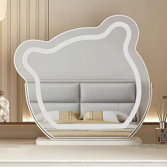 Bear-Shaped LED Makeup Mirror